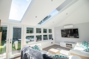 second view of skylights in conservatory
