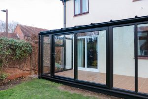 completed glass conservatory