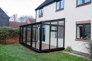 finished glass conservatory
