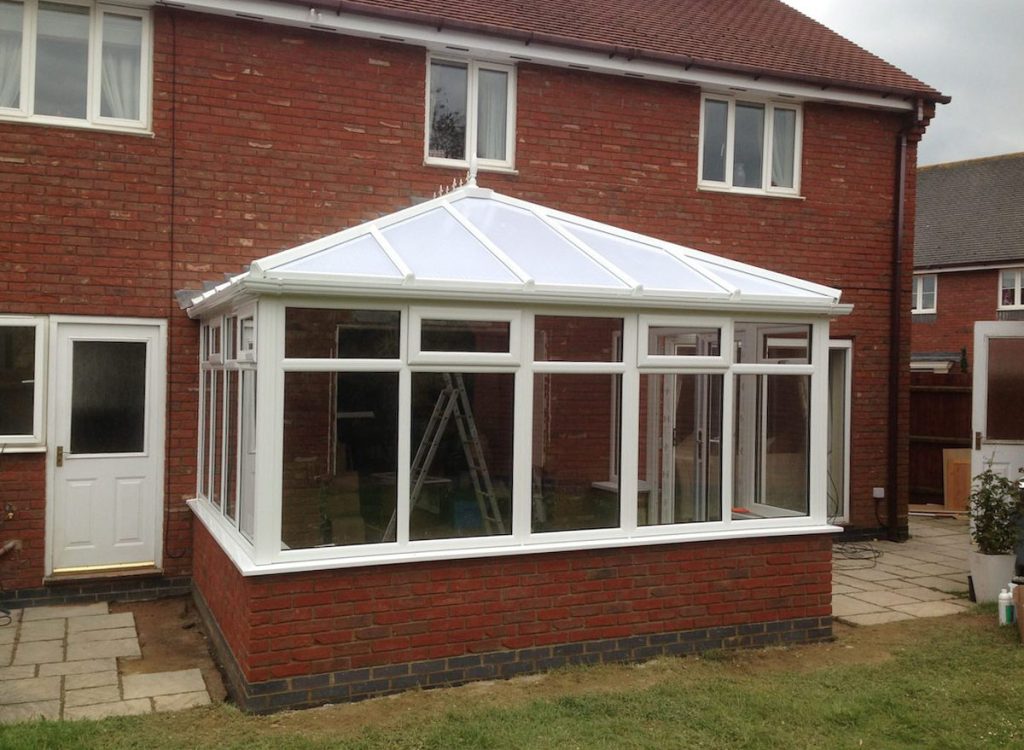 white upvc edwardian conservatory