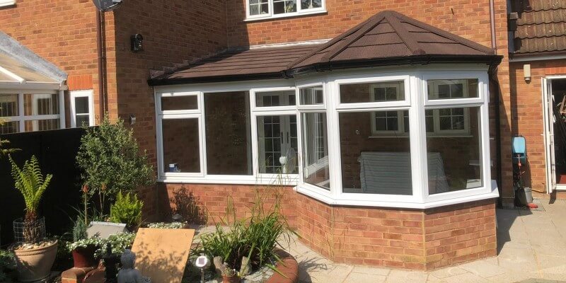 conservatory with guardian tiled roof