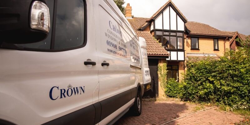 crown van outside property