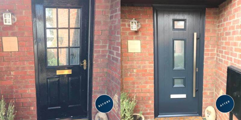 door before and after