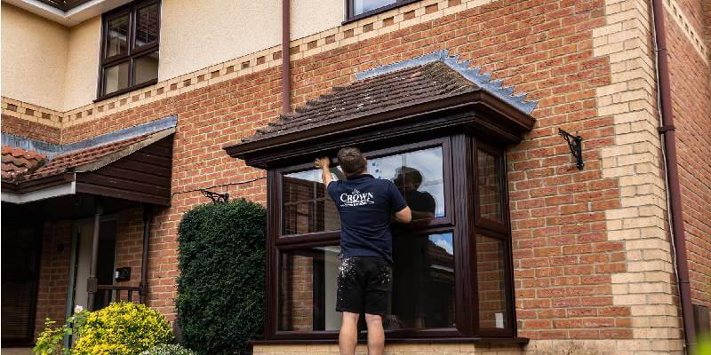 fitting new bay window