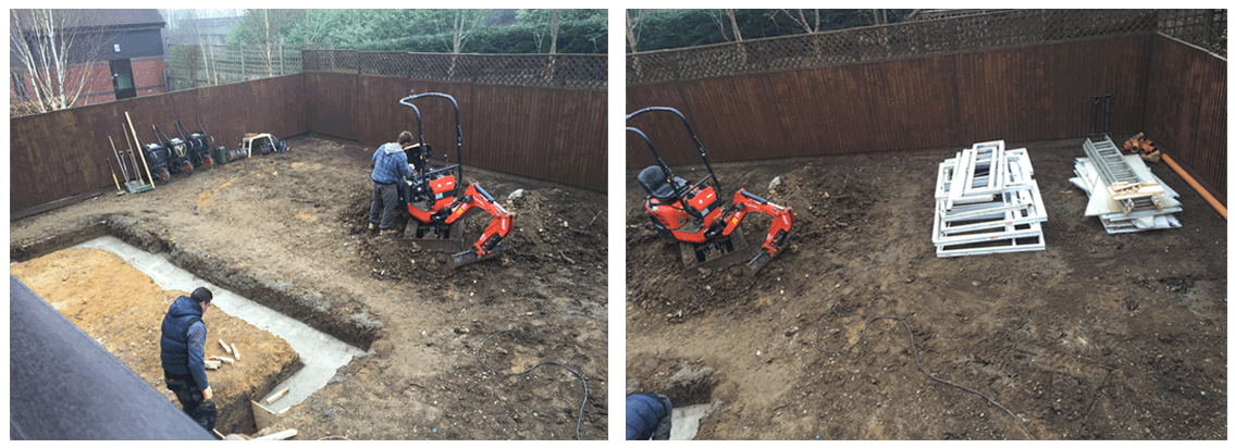 footings for orangery