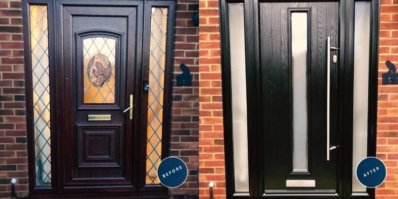 front door before and after 1