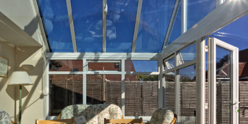 glass conservatory roof