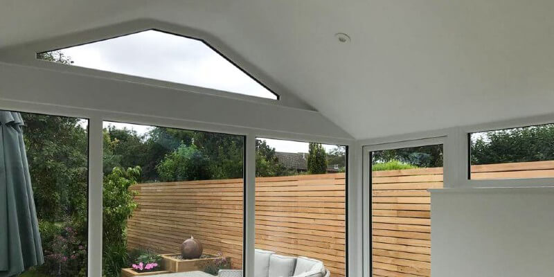 plastered conservatory ceiling