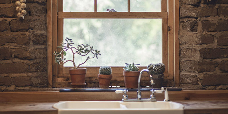 wooden window