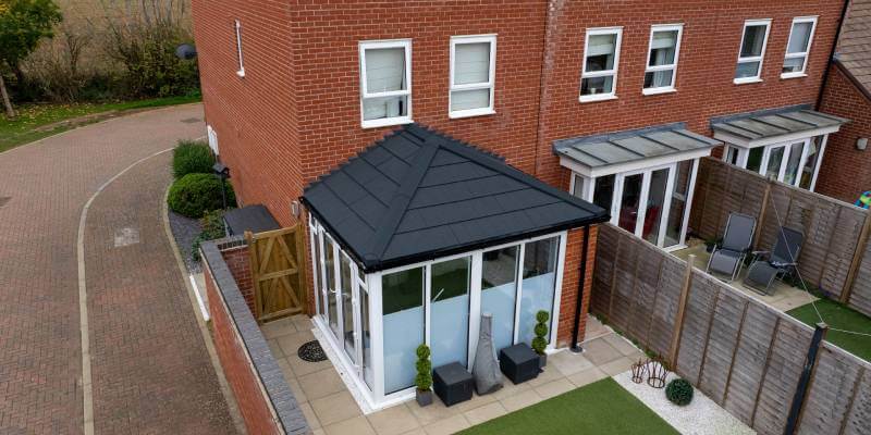 drone shot conservatory