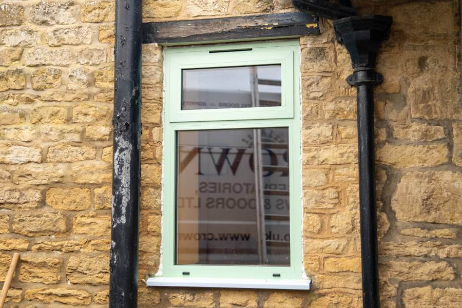 Coloured window installation