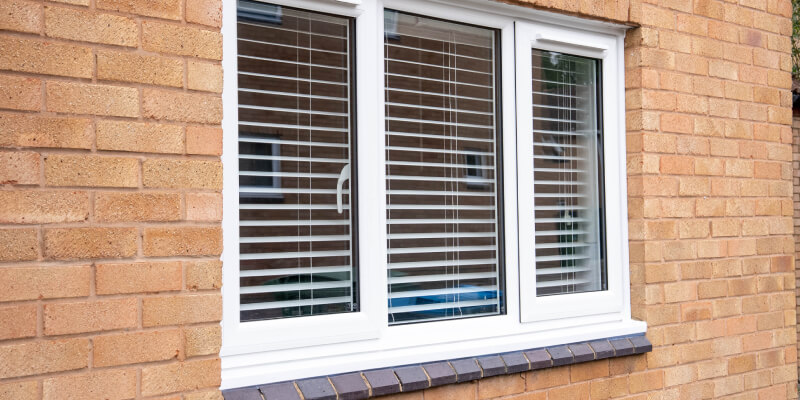 window with blinds