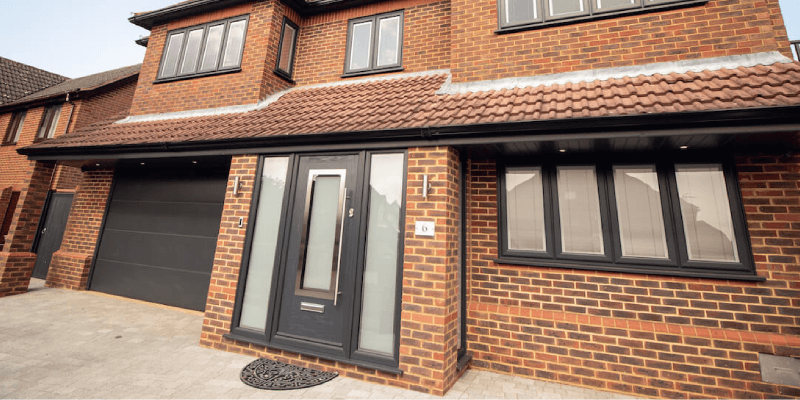 Front Door Ideas: How To Customise Your Entrance 6 Close-up of a front door installed by Crown Windows