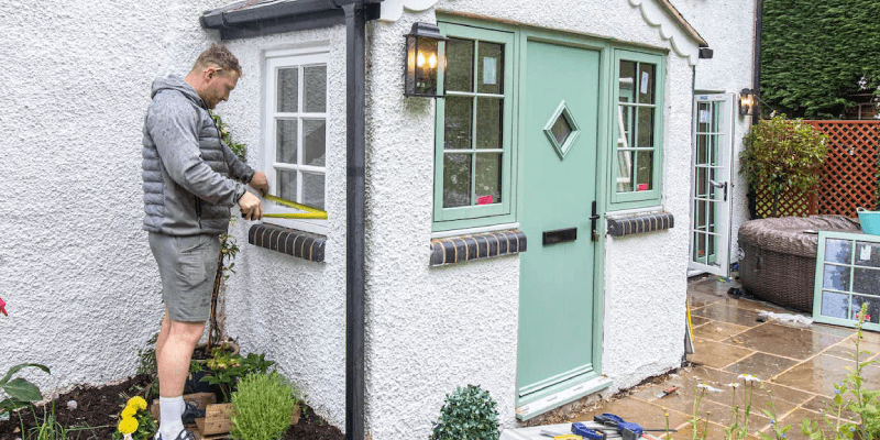 Front Door Ideas: How To Customise Your Entrance 5 Green front door installed by Crown Windows