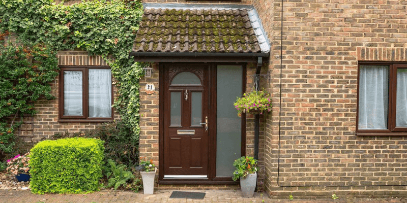 Front Door Ideas: How To Customise Your Entrance 1 Rosewood front door installed by Crown Windows
